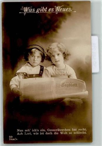 1914 Tagblatt Kinder Serie Was gibt es Neues Verlag GG+Co 2631-3