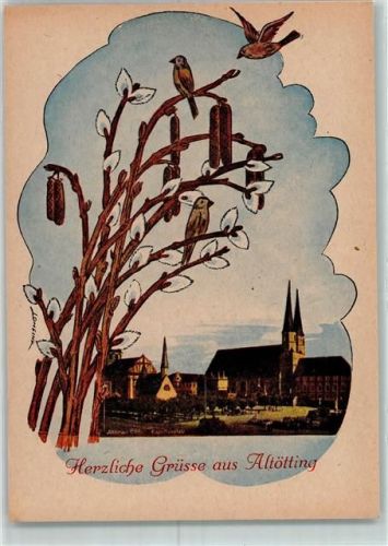 Altötting Kirche Strauch Finken