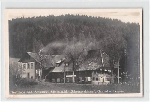 Todtmoos Todtmoos. Schwarzwaldhaus ungelaufen Rückseite leicht fleckig, sonst gut erhalten