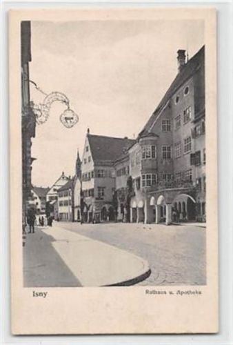 Isny Isny im Allgäu. Rathaus Apotheke ungelaufen Gute Erhaltung.