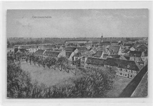 Germersheim. Teilansicht. Karte beschrieben Gute Erhaltung.