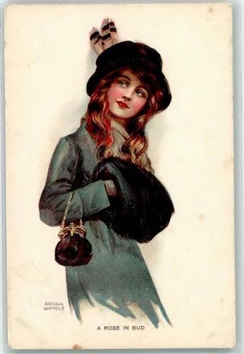 sign. Arthur Wimble Handtasche Muff AK