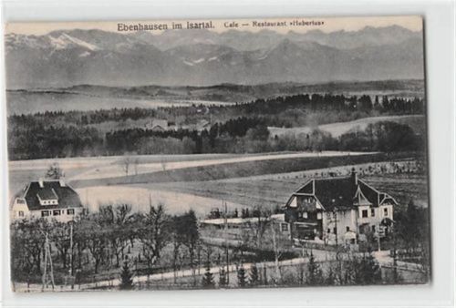 Ebenhausen im Isartal. Café - Restaurant Hubertus ungelaufen Gute Erhaltung.