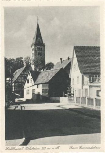 Welzheim. Partie beim Gemeindehaus ungelaufen Gute Erhaltung.
