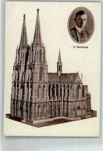 Modell des Kölne Doms aus 2 500 000 Streichhölzern Rekorde AK Streichholz