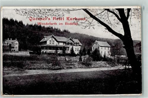 38889 O3721 Wendefurth 1906 - Quensel's Hotel Kurhaus