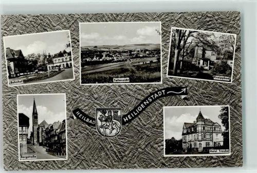 Heilbad Heiligenstadt Bahnhof Kneippbad Bergstraße Hotel Traube Wappen