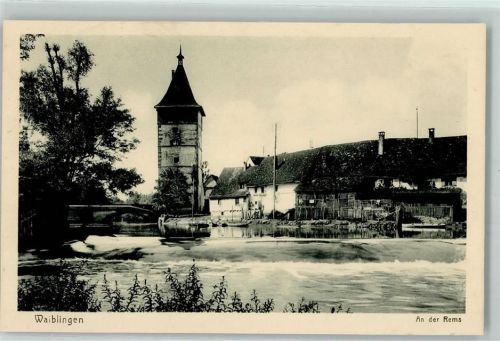 71332 W7050 Waiblingen , Rems - Die Rems Beinsteiner Torturm