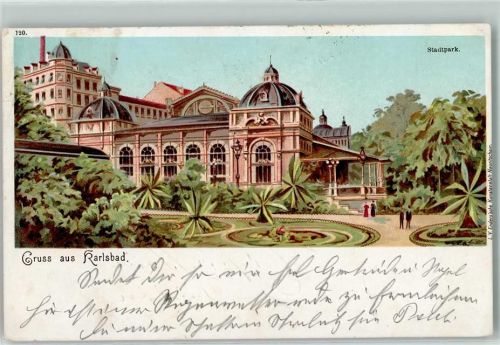 Karlovy Vary 1906 Stadtpark