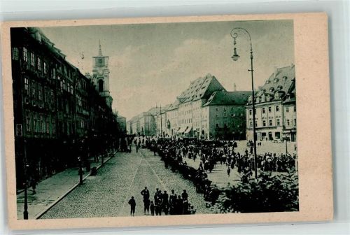 Cheb Marktszene Katerne Turm Uhr