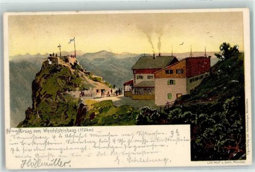 Bayrischzell 1903 Wendelsteinhaus
