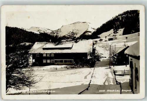 87534 W8974 Steibis - Winter Gasthaus Pension Hochgrat Hüttenstempel