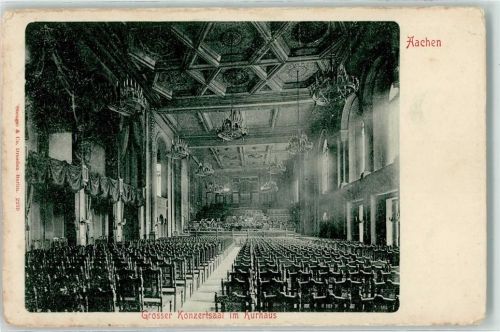 Aachen Grosser Konzertsaal Kurhaus Kronleuchter Empore
