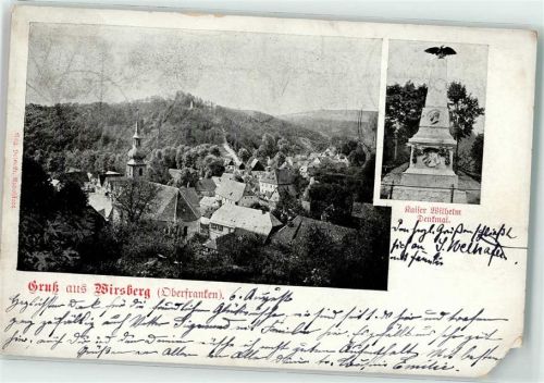 95339 W8655 Wirsberg 1902 - Kaiser Wilhelm Denkmal