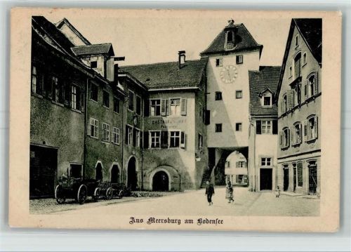 Meersburg Gasthaus Schiff Stadttor Pferdeanhänger