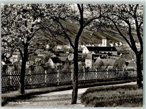 97922 W6970 Lauda - Blick v. Bergfriedhof zur Altstadt