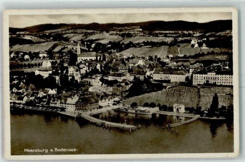 Meersburg Bodensee Hafen Fliegeraufnahme