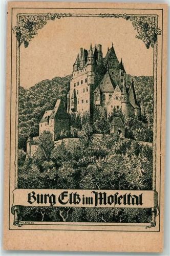 Wierschem Burg Elz Gezeichnet W. Lenz Deutsche Burgen Nr. 186