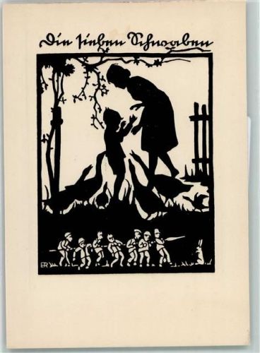 sign. E. Remmers Märchen Die sieben Schwaben Verlag Josef Kiefel Serie 487 AK