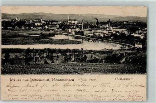 Zabreh 1904 Kirche Schornstein