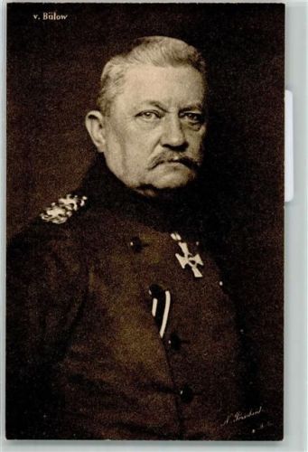 von Bülow Uniform Orden Wohlfahrtskarte zu Unterstützung Deutscher Veteranen Spende
