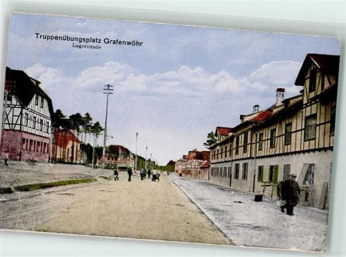 Grafenwöhr 1917 Truppenübungsplatz Grafenwöhr Lagerstraße