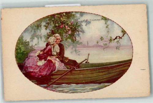 Liebespaar im Ruderboot