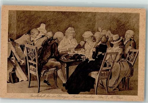 Gesellschaft bei der Herzogin Anna Amalia Adel Sachsen-Weimar Eisenach