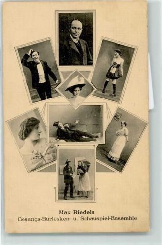 Max Riedels Burlesken Ensemble AK Zirkus