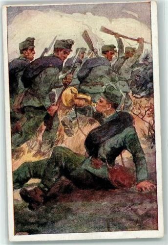 Nr. 355 Hornist selbst schwer verwundet WK I