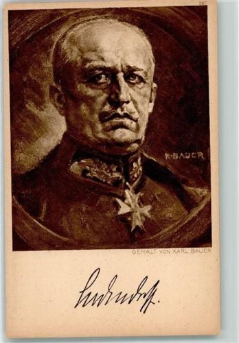 1915 Faksimilie Unterschrift Gemälde von Karl Bauer Ostpreußenhilfe