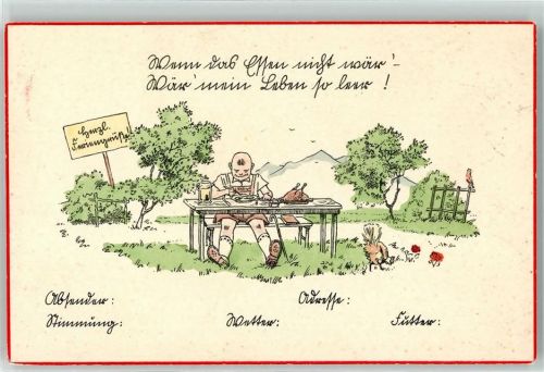 Feriengrüße - Wenn das Essen nicht wär, wär mein Leben so leer