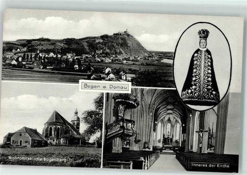 Bogen Wallfahrtskirche Bogenberg inneres der Kirche