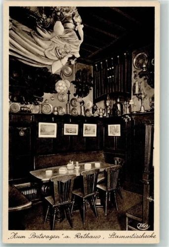 Aachen Gasthaus Zum Postwagen Gaststube Nische