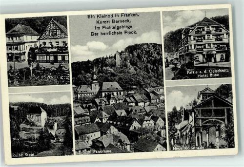 Bad Berneck Ruine Stein Neue Kolonade Hotel Bube