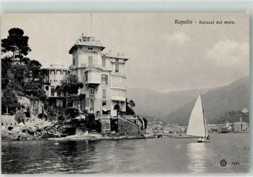Rapallo Kursaal dal mare Segelboot