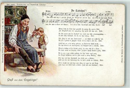 Verlag Wilhelm Vogel Nr. 6 Großvater mit Pfeife