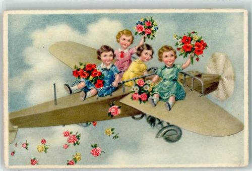 1938 kinder streuen Rosen Verlag Erika 3229 AK