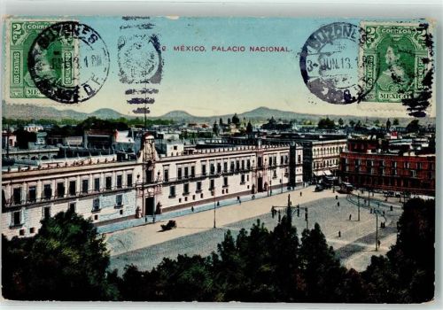 Mexiko City 1913 Palacio Nacional