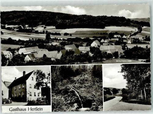 Wolfsbronn Gasthaus Hertlein Steinerne Rinne mit Zufahrt