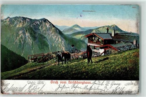 Hirschberghaus - Gruss Mann Pferd
