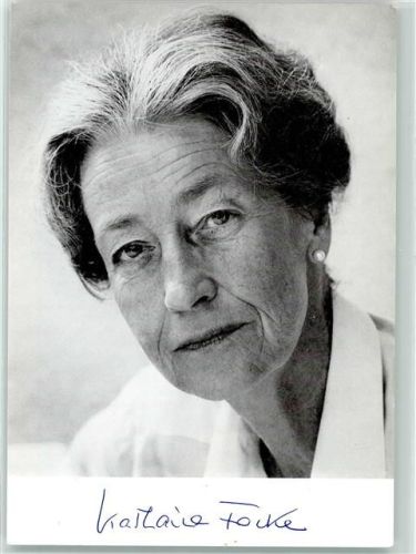 Dr. Katharina Focke MdEP Faksimile Unterschrift