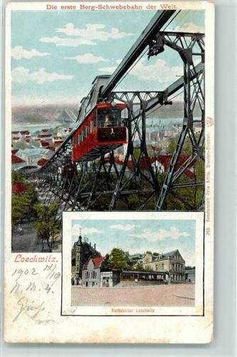 Löschwitz 1919 Schwebahn Ratskeller