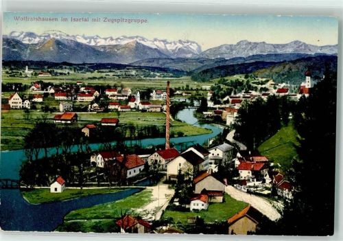 Wolfratshausen 1916 Isartal Zugspitzgruppe