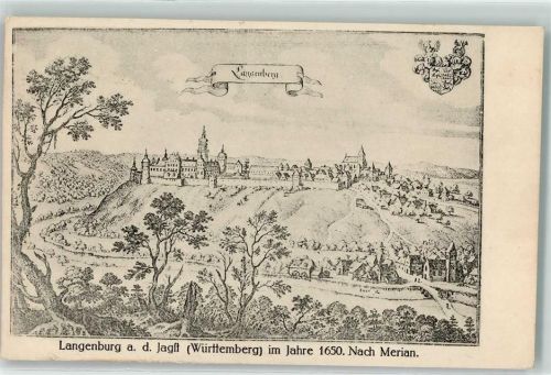 Langenburg Im Jahre 1650 nach Merian