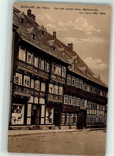 Goslar das alte Lampe Haus Bäckerstraße