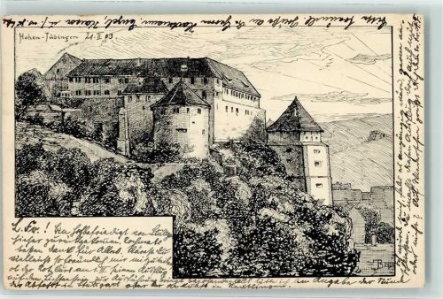 Tübingen 1903 Hohen Tübingen sign.