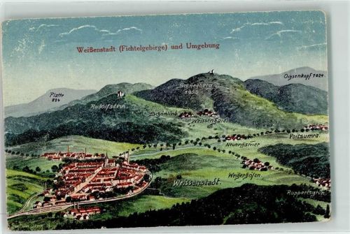 Weißenstadt Fichtelgebirge Platte Schneeberg Ochsenkopf Rudolfstein