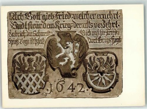 Marktredwitz 1642 - 1961 Wappentafel am alten Rathaus
