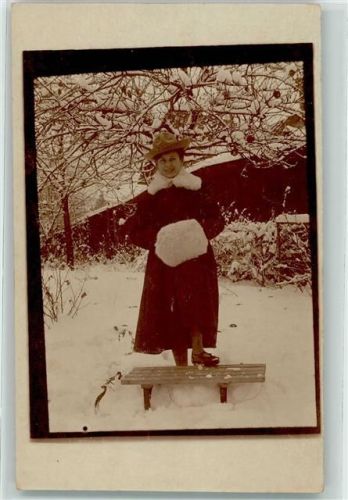 Pelzkragen , Muff AK